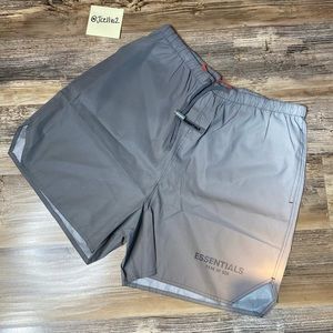 Fear of God - Fog Essentials Silver Reflective Volley Shorts